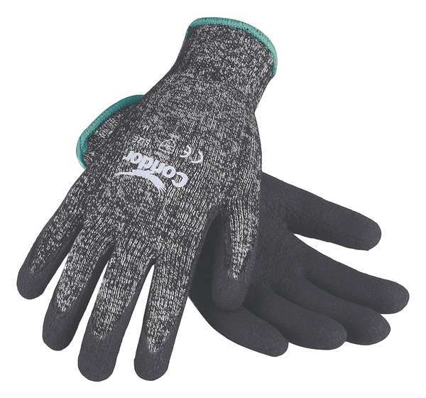 Condor Cut Resistant Coated Gloves, 3 Cut Level, Nitrile, XL, 1 PR 29JV53