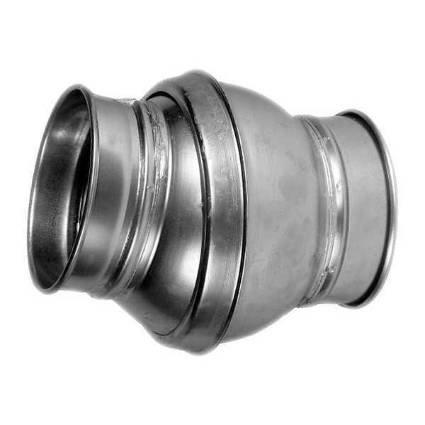 Nordfab Round Ball Joint, 10 in Duct Dia, Galvanized Steel, 18 GA, 14-1/4" L 8010002140