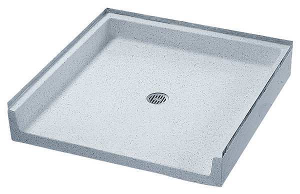 Fiat Products 60" x 30" Terrazzo Shower Base, 2" Connection, Marble Chips ADATN6030081