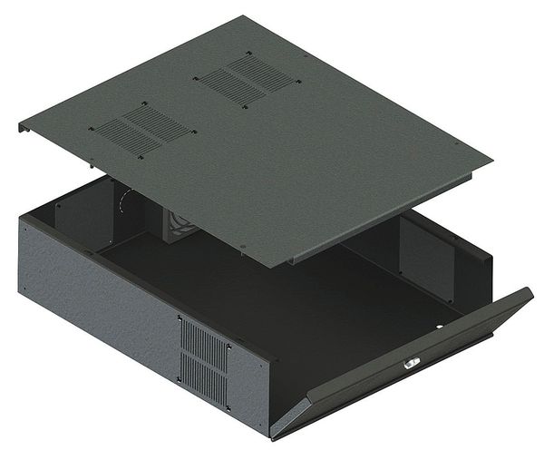 Video Mount Products Low Profile DVR/Storage Lockbox - Stand Alone or Rack Mount DVR-LB3