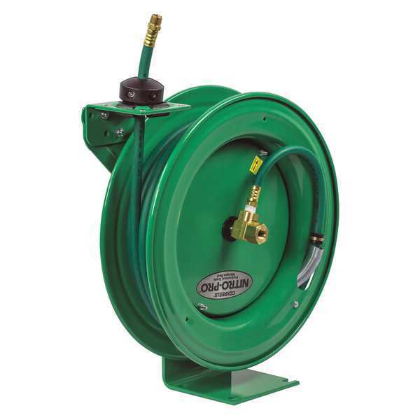 Coxreels Spring Rewind Heavy-Duty Air and Water Hose Reel with (1) Low  Pressure Hose - 300 PSI