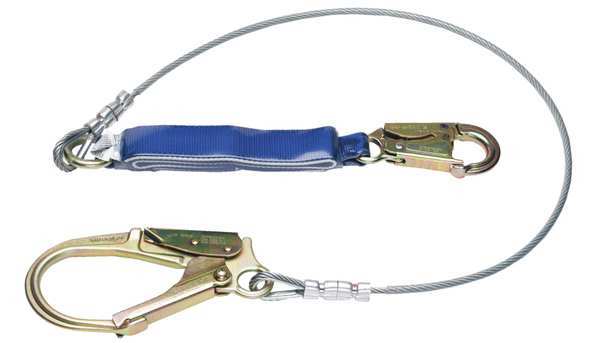 Werner Decoil Cable Single Leg Lanyard 6ft C361200