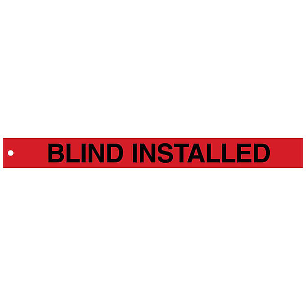 Brady Isolation Blind Tags, 2in.Hx20in.W, PK25 132453