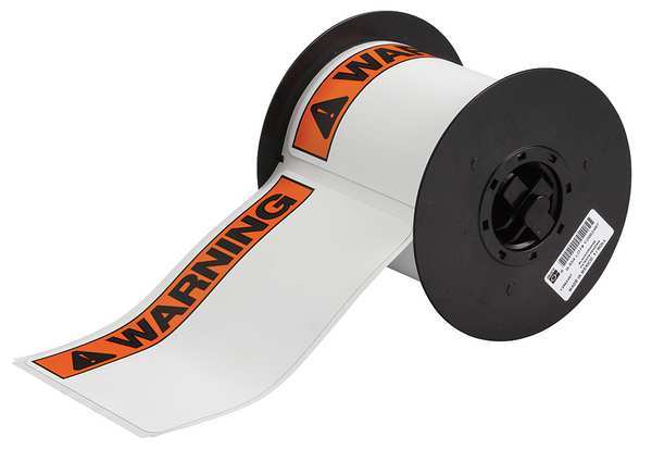 Brady Label, Black/Orange, Labels/Roll: 100 B30-25-855-ANSIWA