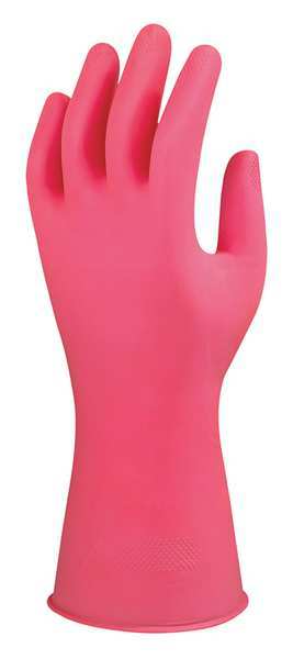 Ansell 13" Chemical Resistant Gloves, Natural Rubber Latex, 6-1/2, 1 PR 87-085