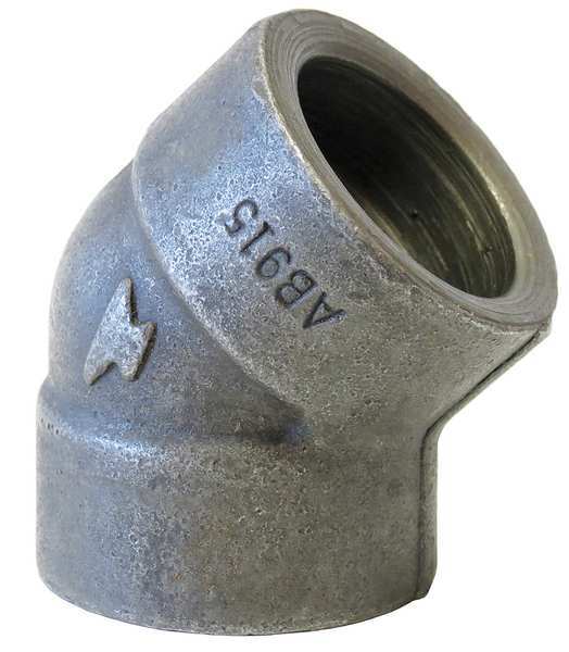 Anvil 3/4" Black Forged Steel 45 Degree Elbow Class 3000 0362013203