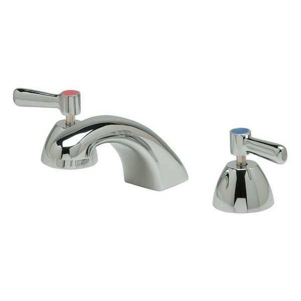 Zurn Lever Handle 8" Mount, 3 Hole Low Arc Bathroom Faucet, Polished chrome Z831R1-XL-3M