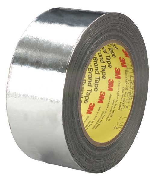 3M Glass Foil Tape, 1 in x 36yd, Silver, PK36 363