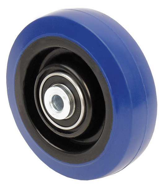 Zoro Select Caster Wheel, Rubber, 3-1/2 in Dia, 225 lb. 29XU71