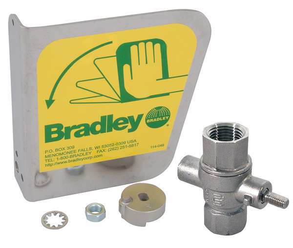 Bradley 1/2" SS Ball Valve Handle PPK S30-109