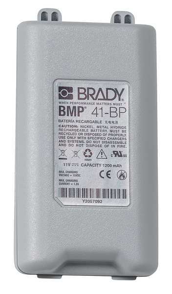 Brady Battery Pack, NiMH, 1,200 mAh BMP41-BATT