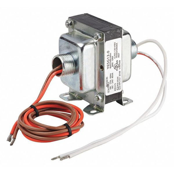 Johnson Controls Class 2 Transformer, 40 VA, Not Rated, Not Rated, 24V AC, 277/480V AC Y65F42-0