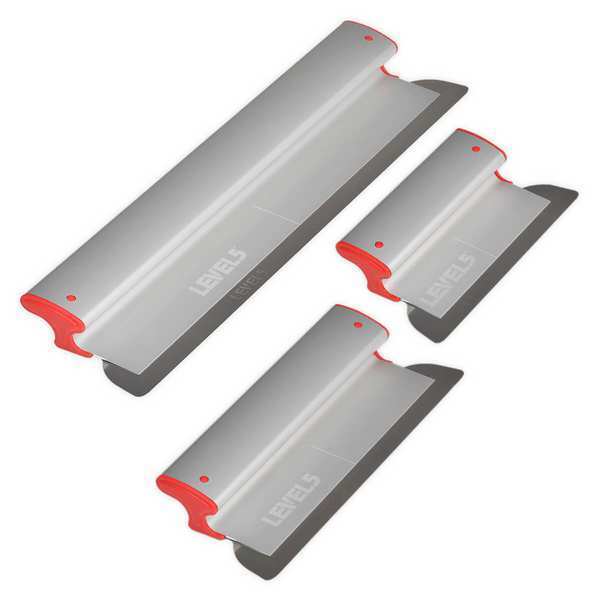 Level 5 Tools Drywall Skimming Blade Set, 10" 16" 24 5-443