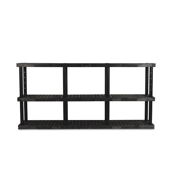 Spc Industrial Dura-Shelf, Adjustable, 16 x 96, 48" H AS9616X3