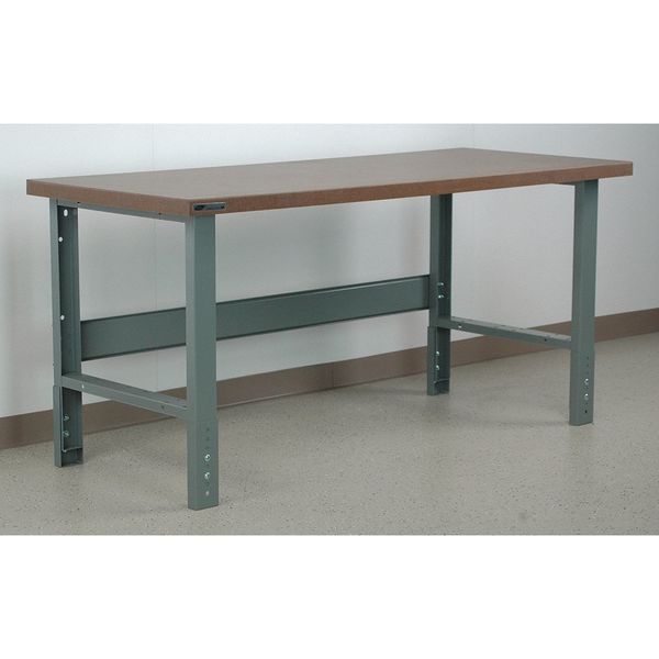 Stackbin Bolted Workbenches, 72" W, Adjustable Height, 3500 lb. H7230-3505