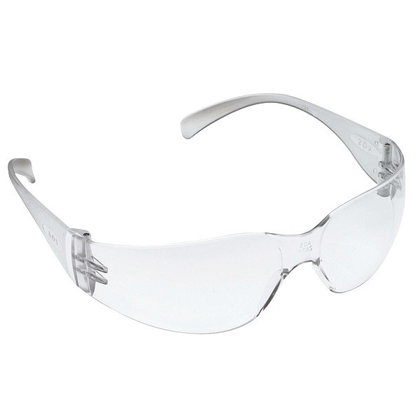 3M Safety Glasses, Clear, Hard Coat Len, PK100 11326-00000-100
