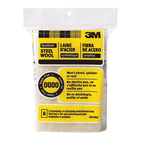 3M Synthetic Steel Wool Pad 10119NA, PK18 10119NA