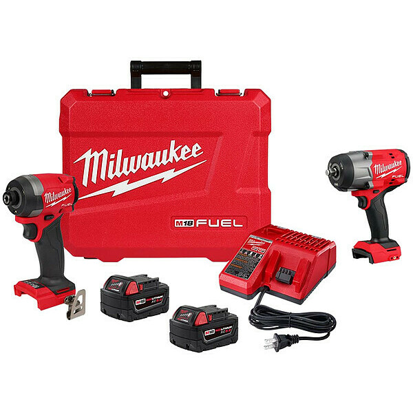 Milwaukee Tool M18 FUEL Impact Driver + HTIW Kit 2953-22, 2967-20