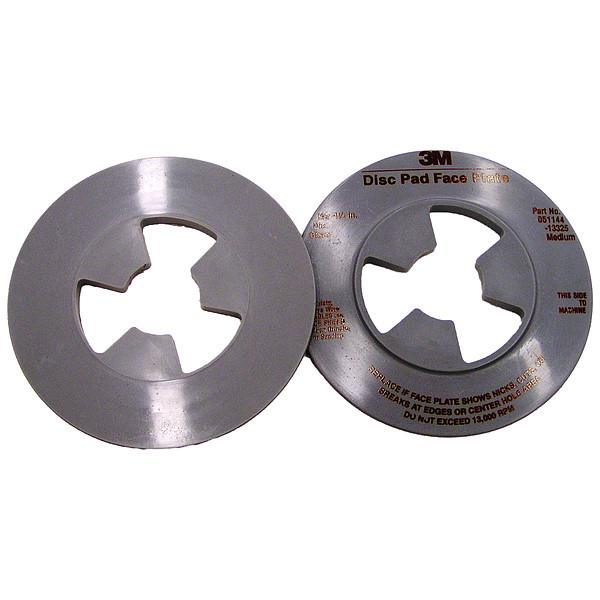 3M Disc Pad Face Plate, 4.5 in D, Med, PK10 13325