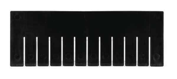 Akro-Mils Industrial Grade Polymer Divider, Black, 16 1/2 in L, 6 in H 42166