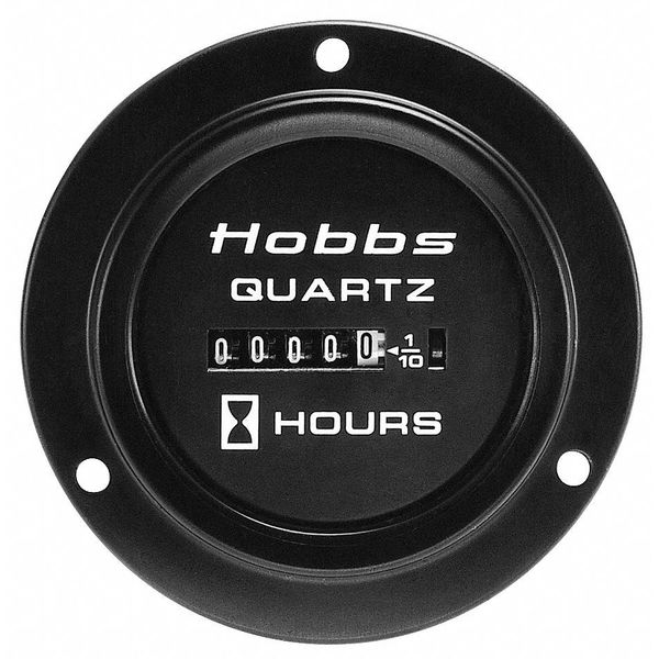 Hobbs 100K Hour Meter Round 10-80VDC Panel Mount 085097 45