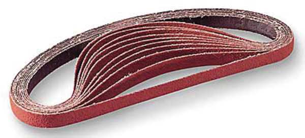 3M Sanding Belt, Coated, 2 in W, 48 in L, P120 Grit, Not Applicable, Aluminum Oxide, 341D, Brown 7010326162