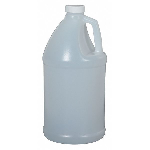 Zoro Select Rnd Plastic Jug, 64 Oz, White, w/Cap JUG-64