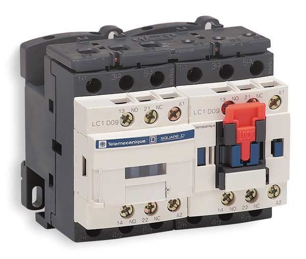 Schneider Electric IEC Magnetic Contactor, 3 Poles, 24 V AC, 25 A, Reversing: Yes LC2D25B7V