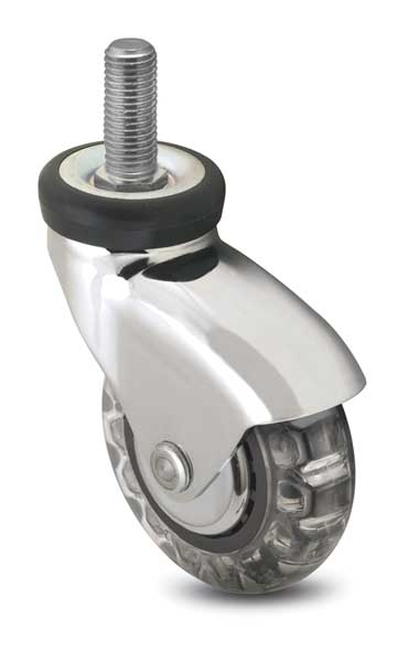 Colson Swivel Stem Caster, Polyurthn, 3 in, 120 lb, Standards: ICWM POM30637BC-VPR33(CK)