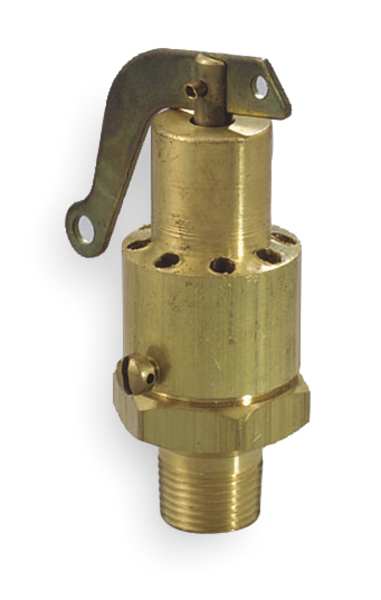 Aquatrol Safety Relief Valve, 1/2 In, 150 psi, Brass 130CA1M1K1-150