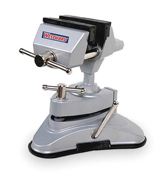 Westward 2-3/4" Light Duty Vacuum Multi-Angle Vise with Swivel Base 3FDH8