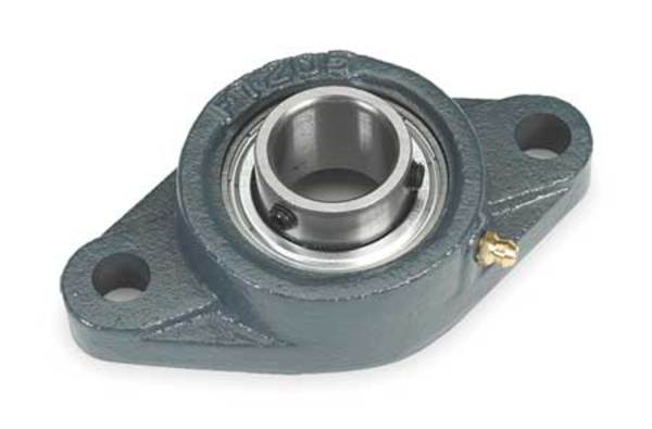 Dayton Flange Bearing, 2-Bolt, Ball, 15/16" Bore 3FDA9