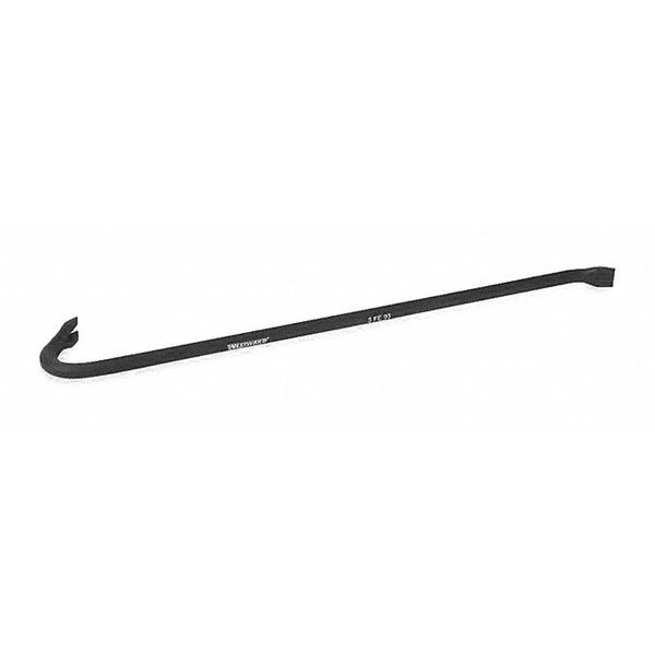 Westward Gooseneck Wrecking Bar, 30 In, 3/4 In Dia 3FE93