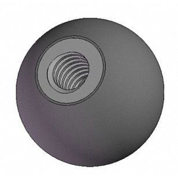 Innovative Components Ball Knob Soft Touch, 1/2-13 Thread Size, 1.25"L, Steel GN8C----B3S--21