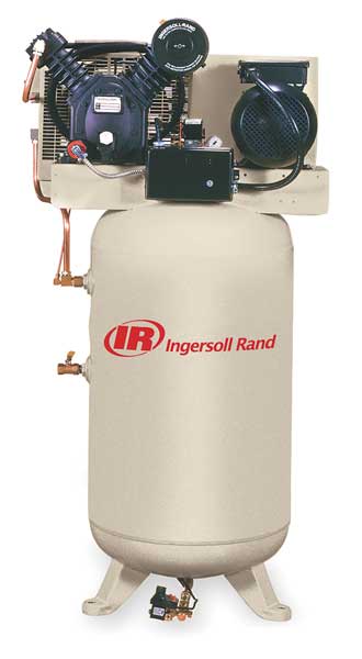 Ingersoll-Rand Electric Air Compressor, 2 Stage, 16.8 cfm 2475N5-P-460/3