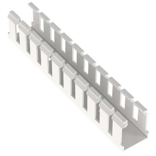 Panduit Wire Duct, Wide Slot, White, 1.26 W x 1.5 D G1X1.5WH6
