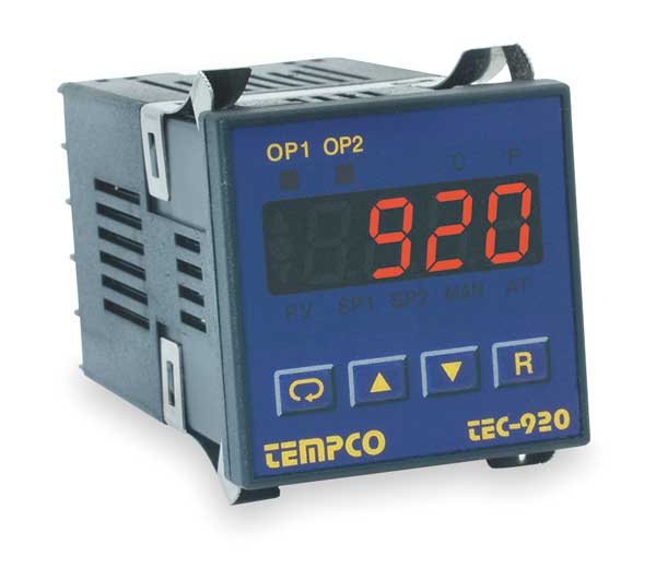 Tempco Temp Controller, Prog, 90-250V, SSR TEC15011