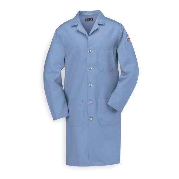 Vf Imagewear Flame Resistant Lab Coat, Light Blue, Cotton, L KEL2LB RG L