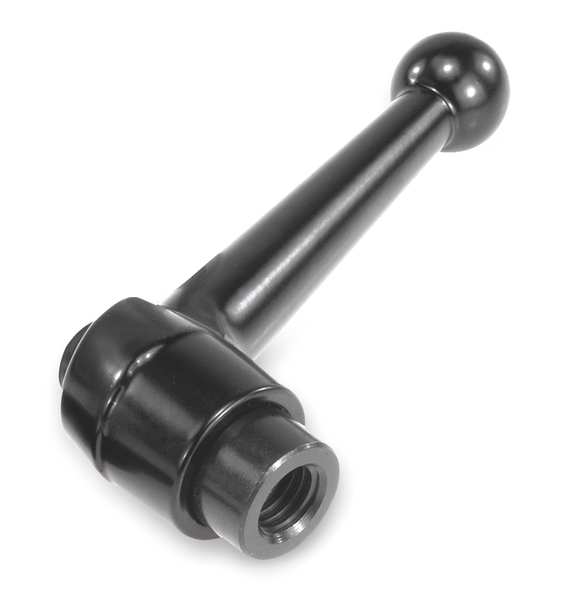 Kipp Adjustable Handle, Size: 2 M08 Zinc, Black Satin, Comp: Steel K0116.2081