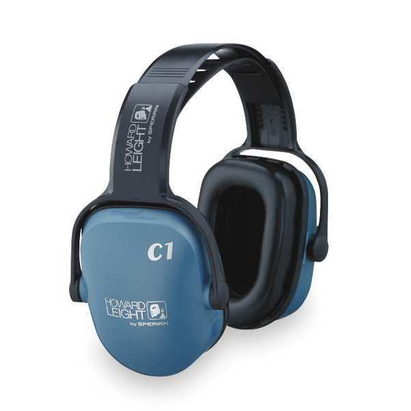 Honeywell Howard Leight Over-the-Head Ear Muffs, 20 dB, Clarity, Blue 1011142-H5