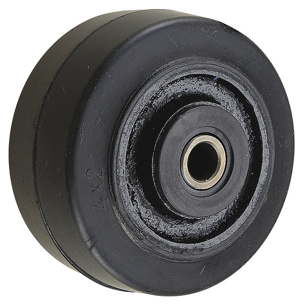 Zoro Select Caster Wheel, 4 in, 300 lb, 2-3/16 in Hub L 3G266