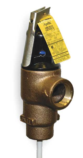 Apollo Valves T and P Relief Valve, MNPT x FNPT 18C5314125