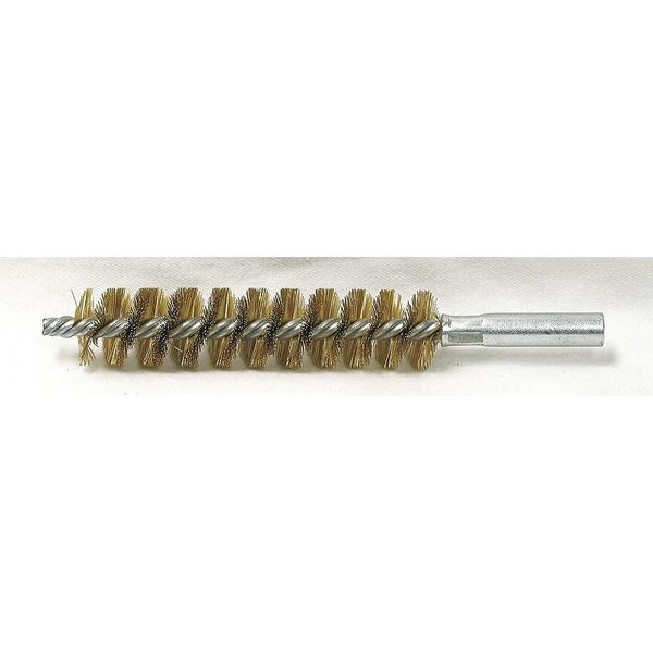 Tough Guy Cond TubeWire Brush, Dia 7/8, L 6, 12-24F Thread 3HGU4