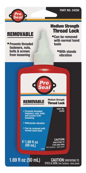 Pro Seal Threadlocker, PRO SEAL ANA-LOK(TM) 42, Blue, Medium Strength, Liquid, 50 mL Bottle 24250