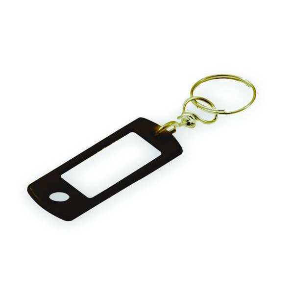 Lucky Line Swivel Ring Key Tag, Black, 50 PK 16820
