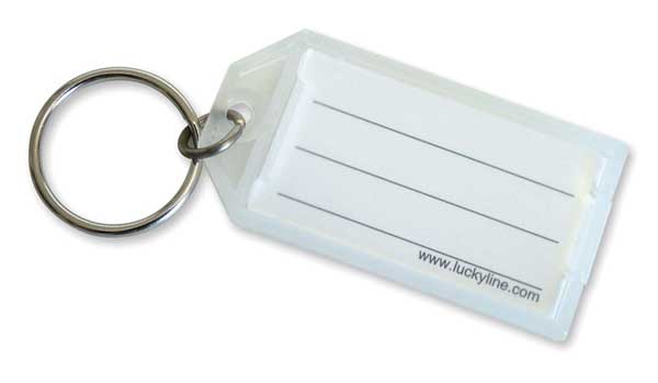 Lucky Line Key Tag, Clear, 10 PK 6051010