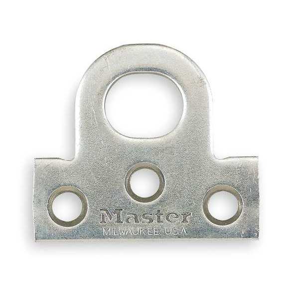 Master Lock Padlock Eye, Fixed, Steel, Zinc Plated, PK2 60