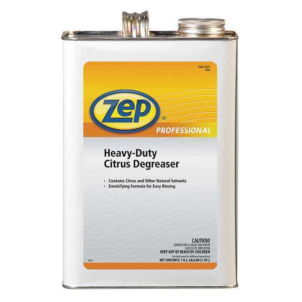 Zep Heavy Duty Citrus Degreaser, 1 gal. Jug, Liquid, Orange 1041475