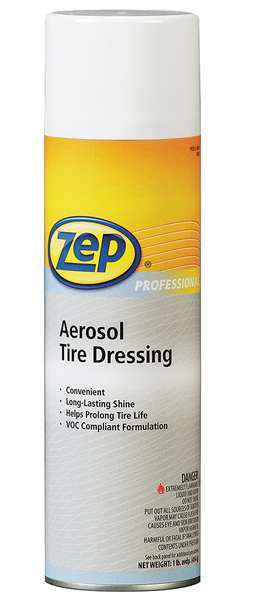 Zep Tire Dressing, 20 oz, 14 oz Net, Aerosol 1042229