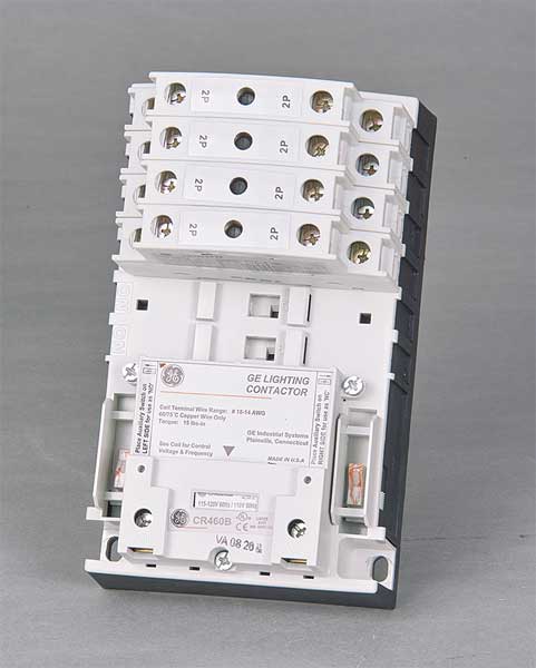 Ge 120VAC Electrically Held Lighting Contactor 8P 30A CR463L80AJA